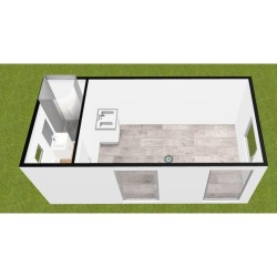 Módulo contenedor habitable de 17 m2