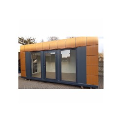 Contenedor de oficina de 18 m2 con aseos
