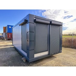 Contenedor Pabellon Comercial 3×6 Open Space / Ventanas De Esquina / Persianas Exteriores