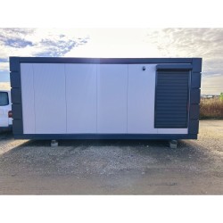 Contenedor Pabellon Comercial 3×6 Open Space / Ventanas De Esquina / Persianas Exteriores