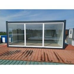 Contenedor De Oficina Comercial (45m2) Trio Set - Ventanas Grandes