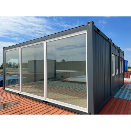 Contenedor De Oficina Comercial (45m2) Trio Set - Ventanas Grandes
