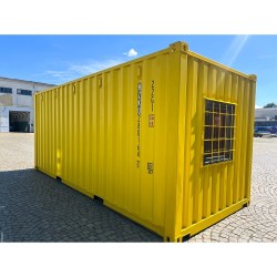 Contenedor de 20' con modificación ventana con rejilla