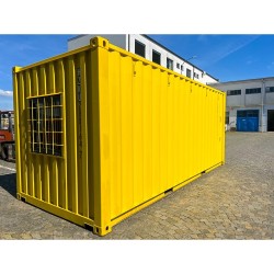 Contenedor de 20' con modificación ventana con rejilla